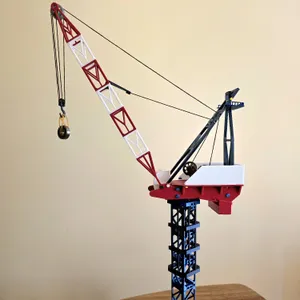 Modelo Grua Torre de Pluma Abatible / Luffing crane