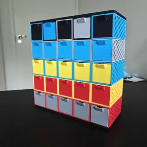 HexBox - Modular, Stackable and Customizable storage system